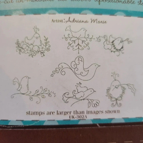 Unity Stamp Co. Birds of a Feather Pre-cut Unmounted Repositionable Stamps New - Picture 5 of 13